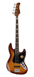 alder 4-string passive bass guitar tobacco sunburst