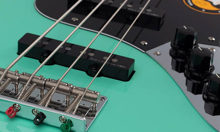 alder 4-string passive bass guitar mild green