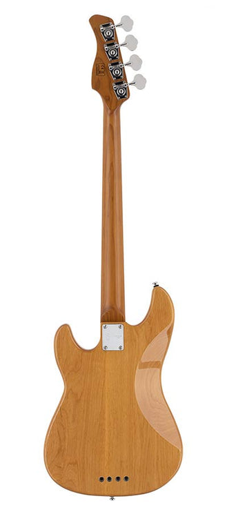 alder 4-string passive bass guitar natural