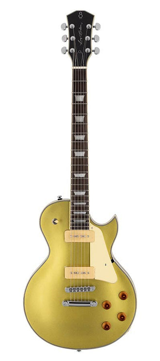 electric guitar L-style with P90s gold top