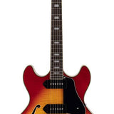 Sire Guitars - H7V/CS - electric guitar archtop with P90s cherry sunburst – Cherry Sunburst