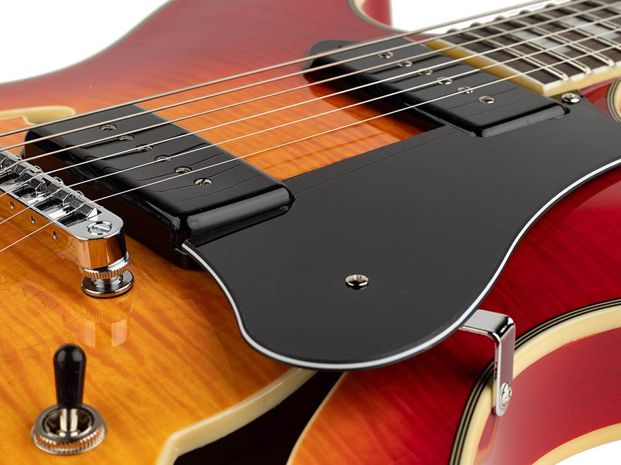 Sire Guitars - H7v/cs - Electric Guitar Archtop with P90s – Cherry Sunburst