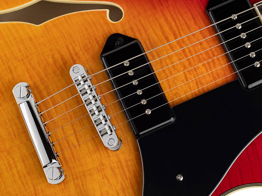 Sire Guitars - H7v/cs - Electric Guitar Archtop with P90s – Cherry Sunburst