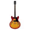 electric guitar archtop with P90s cherry sunburst