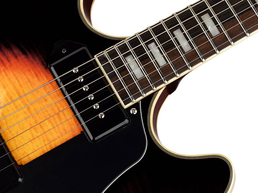 Sire Guitars - H7v/vs - Electric Guitar Archtop with P90s – Vintage Sunburst