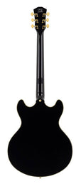 electric guitar archtop with P90s black