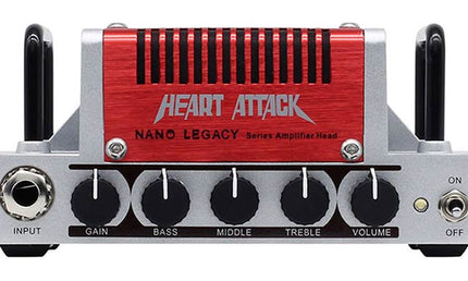 guitar amplifier head HEART ATTACK, 5W class AB, with 18v PSU