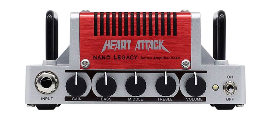 guitar amplifier head HEART ATTACK, 5W class AB, with 18v PSU