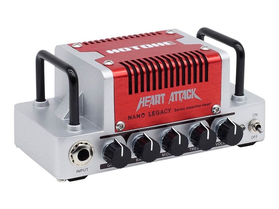 guitar amplifier head HEART ATTACK, 5W class AB, with 18v PSU