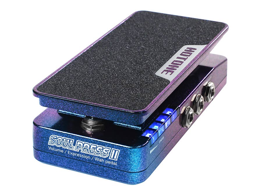 compact volume - wah - expression pedal SOUL PRESS II, with tone controls and multiple I/O options