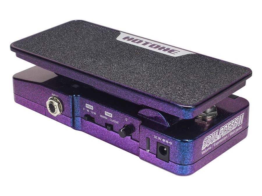 compact volume - wah - expression pedal SOUL PRESS II, with tone controls and multiple I/O options