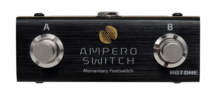 compact momentary footswitch AMPERO SWITCH, with 2 buttons