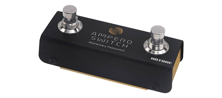 compact momentary footswitch AMPERO SWITCH, with 2 buttons