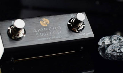 compact momentary footswitch AMPERO SWITCH, with 2 buttons