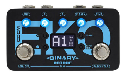 CDCM delay effect pedal BINARY EKO, with 17 sounds