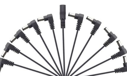 HoTone - DCA-10 - Power Distribution Cable with 10 Female Angled Connectors