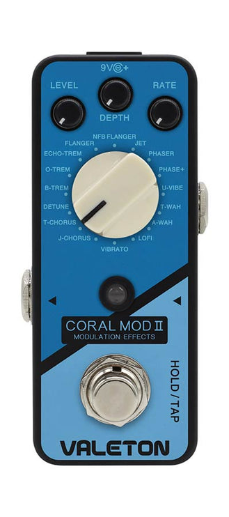 guitar effect pedal CORAL MOD II with 16 types of 24-bit digital modulation