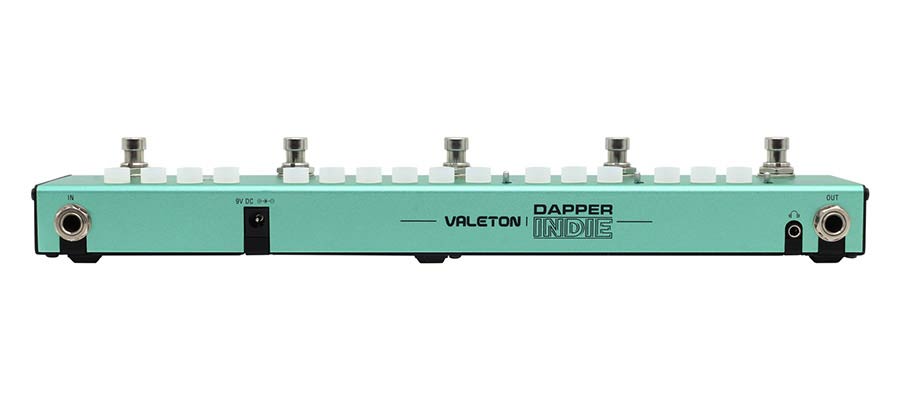 Valeton - Ves-5 - Effect Strip Dapper Indie with Tuner + Fuzz + Echo + Drive + Modulation + Reverb