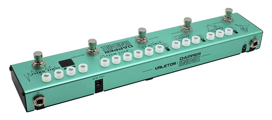 Valeton - Ves-5 - Effect Strip Dapper Indie with Tuner + Fuzz + Echo + Drive + Modulation + Reverb