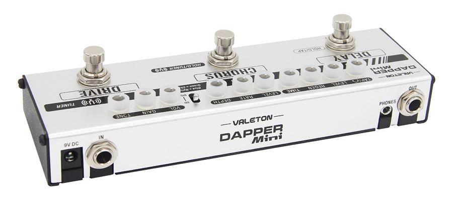 Valeton - Mes-1 - Effect Strip Dapper Mini with Tuner + Overdrive + Chorus + Delay