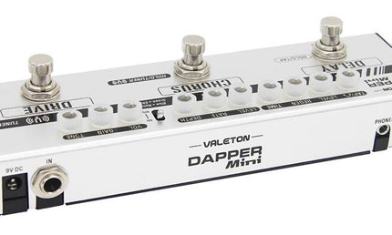 effect strip DAPPER MINI with tuner + overdrive + chorus + delay, with cab simulation