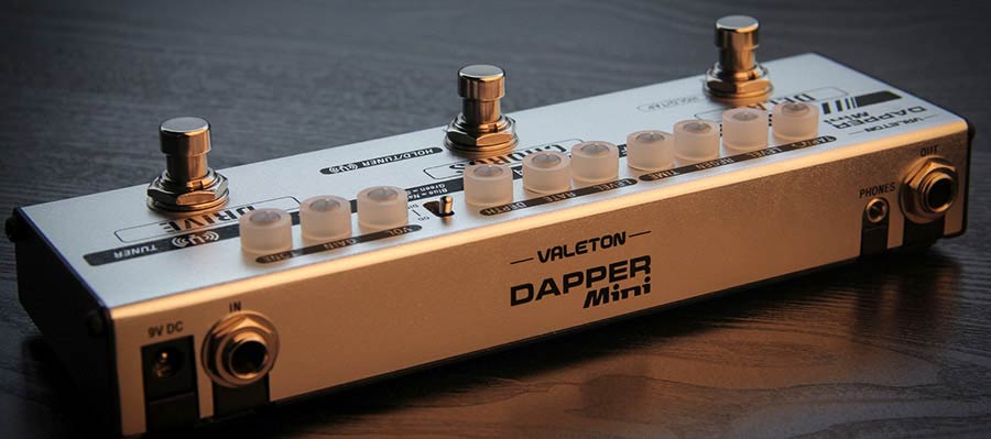 Valeton - Mes-1 - Effect Strip Dapper Mini with Tuner + Overdrive + Chorus + Delay