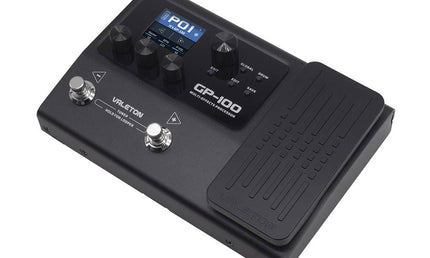 multi-effects processor with IR + amp/cab simulation + effects, 198 presets, with 9V PSU