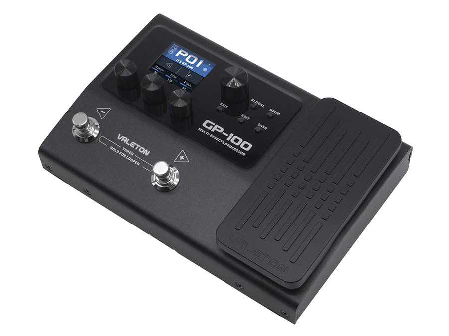 multi-effects processor with IR + amp/cab simulation + effects, 198 presets, with 9V PSU