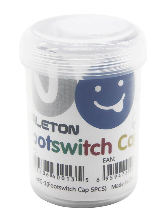 aluminum alloy footswitch caps with set screw, set of 5