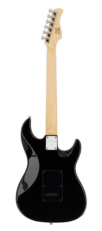 lefty electric guitar S-style black