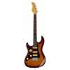 lefty electric guitar S-style tobacco sunburst