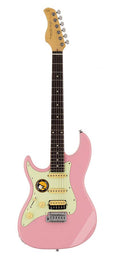 lefty electric guitar S-style pink