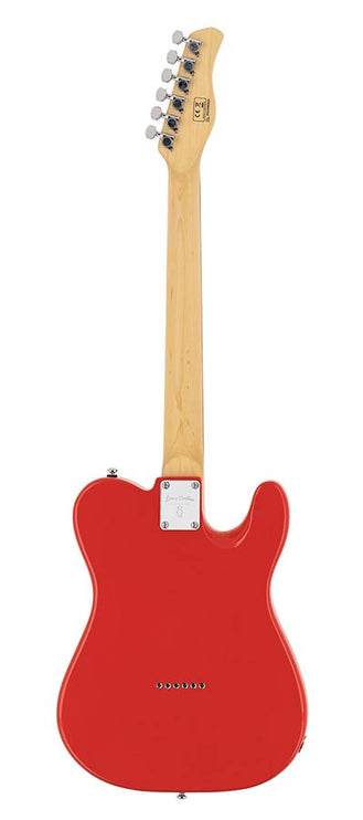 lefty electric guitar T-style Dakota red