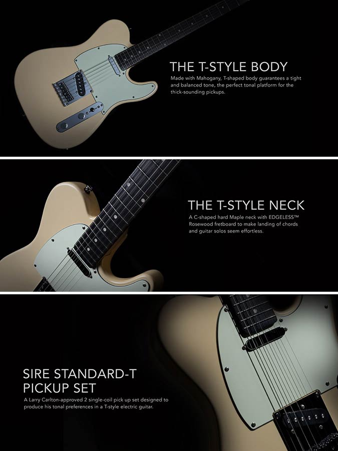 Sire Guitars - T3l/drd - Lefty Electric Guitar T-Style – Dakota Red