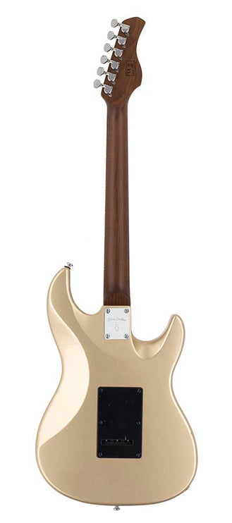 lefty electric guitar S-style champagne gold metallic