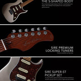 Sire Guitars - S7l/cgm - Lefty Electric Guitar S-Style – Champagne Gold Metallic