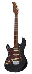 lefty electric guitar S Vintage style black