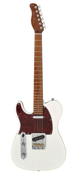 lefty electric guitar T-style antique white