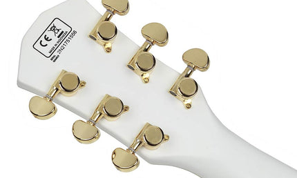 lefty electric guitar L-style white