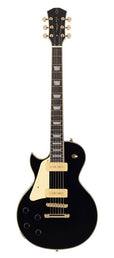 lefty electric guitar L-style with P90s black