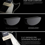 Sire Guitars - L7vl/bk - Lefty Electric Guitar L-Style with P90s – Black