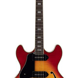 Sire Guitars - H7VL/CS - lefty electric guitar archtop with P90s cherry sunburst – Cherry Sunburst