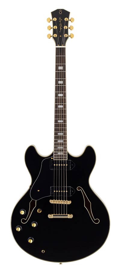Sire Guitars - H7VL/BK - lefty electric guitar archtop with P90s black – P90S Black