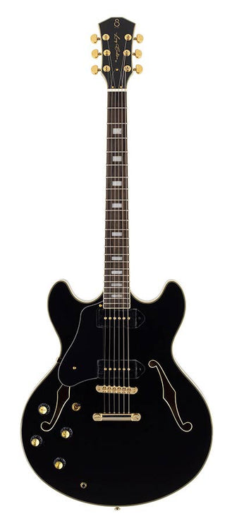 Sire Guitars - H7VL/BK - lefty electric guitar archtop with P90s black – P90S Black