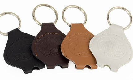 drum key T-model with leather key ring pouch (various colors)