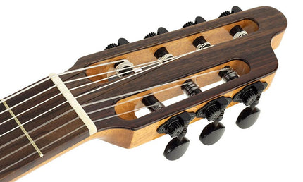 7-string classic guitar solid red cedar and indian rosewood, gloss finish - with Fishman Classic