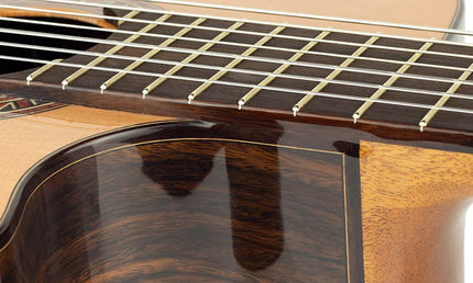 7-string classic guitar solid red cedar and indian rosewood, gloss finish - with Fishman Classic