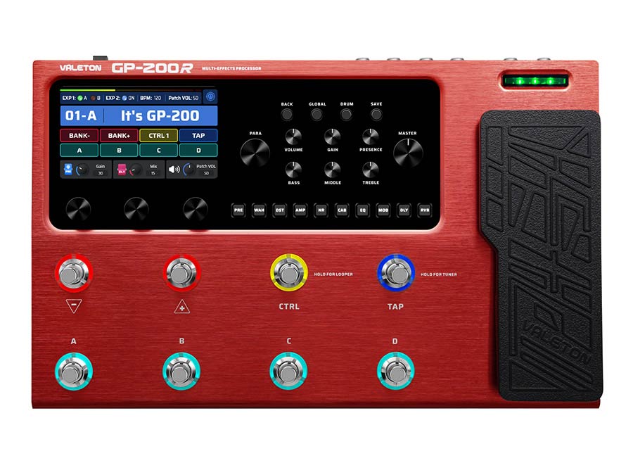Valeton - GP-200R - multi-effects processor with IR + amp/cab simulation + effects + looper + audio interface