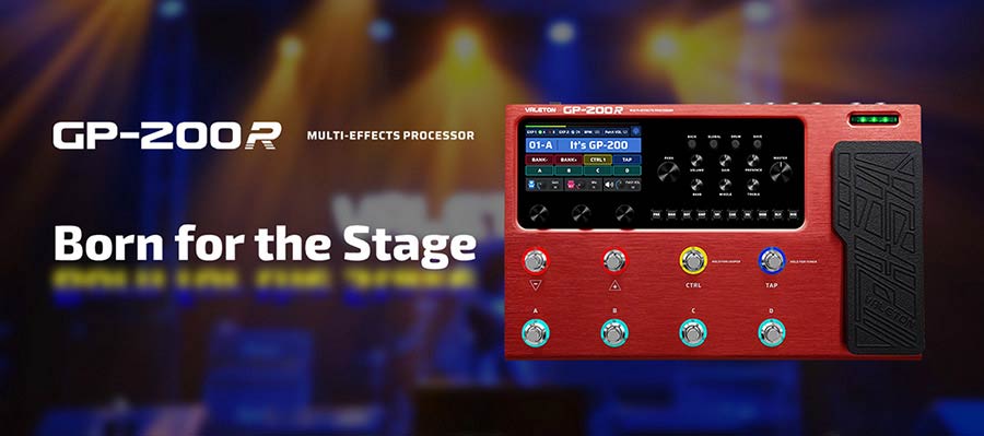 Valeton - Gp-200r - Multi-Effects Processor with Ir + Amp/cab Simulation + Effects + Looper + Audio Interface