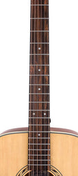 dreadnought guitar, spruce top, mahogany back & sides, amara ebony fb, natural